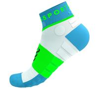 COMPRESSPORT Ultra Trail Low Socks - Unisex - Blu / Bianco / Verde - Taglia 39-41- modello 2026
