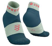 COMPRESSPORT Ultra Trail Low Socks - Unisex - Verde / Blu - Taglia 42/44- modello 2025