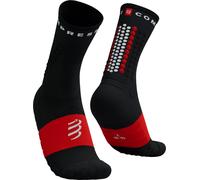 COMPRESSPORT Ultra Trail Socks V2.0 - Unisex - Nero / Rosso - Taglia 39-41- modello 2026