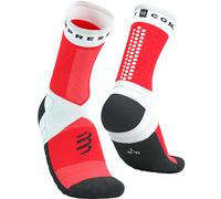 COMPRESSPORT Ultra Trail Socks V2.0 - Unisex - Bianco / Rosso / Nero - Taglia 3- modello 2025