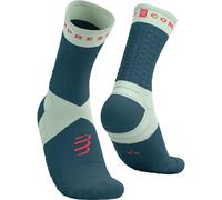 Calze Compressport Ultra Trail v2.0 blu scuro verde chiaro - T2