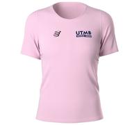 T-shirt Compressport Training UTMB 2025 manica corta rosa donna - XS