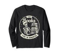 Compro Libri Come se Fossi immortale Halloween Bookworm Maglia a Manica