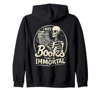 Compro Libri Come se Fossi immortale Macabre Letteratura Bookworm Felpa con Cappuccio