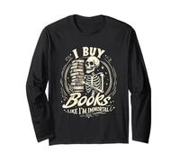 Compro Libri Come se Fossi immortale Vintage Dark Academia Bookworm Maglia a Manica