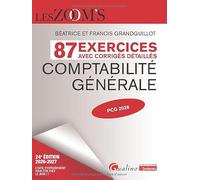 Comptabilité générale: 87 exercices avec corrigés détaillés