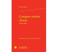 Comptes rendus choisis (1950-1980)