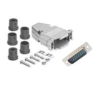 compucableplususa. com Best DB15 maschio Solder Cup Connector kit con paraluce in metallo + passacavo serracavo Best completo DB15 maschio a saldare cavo set Fix/make assemblaggio your own DB15