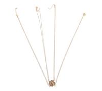 COMPUKAS 1set Collana Pendente Quattro Foglie Di Trifoglio Lega Per Donne e Amiche Gioielli Eleganti e Resistenti Set Coordinato Per Occasioni Speciali