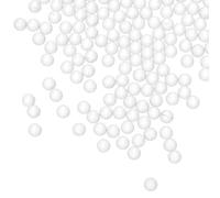 COMPUKAS 2000 Pezzi Sfera di Vetro Solida Trasparente da 2mm, Alta Durezza e Portatile, per Esperimenti di Laboratorio e Coltura Microbica