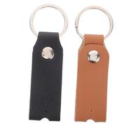 COMPUKAS 2pezzi Coperture Per Chiave Di Accordatura Per Batteria Pu Accessori Per Batteria Di Coperture Marrone e Nero Per Strumenti Musicali Protezione Per Chiave Di Accordatura Snare Drum