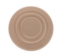 COMPUKAS 3 Pezzi Stampo in Legno Tondo per Ciotole e Piatti in Ceramica, Facile da Rimuovere Supporto Stabile, Finitura Liscia, per Argilla in Laboratorio Domestico o Aula