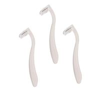 COMPUKAS 3pezzi Lamette Manuali Per Depilazione Donna Mini Trimmer Corpo Portatile Per Ascelle Gambe e Viso Lama Protetta Per Delicata Facile Da Usare e Preciso