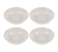 COMPUKAS 4 Pezzi Piatti da Condimento in Ceramica Bianca per Salsa, Facili da Pulire e Lavabili in Lavastoviglie, per Ristoranti e Feste Snack e Sapori Riutilizzabile