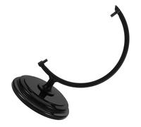 COMPUKAS Base Rotante in Plastica Nera per Globo da 25 Cm, Compatibile e Versatile, Design Elegante e Minimalista per Uso Domestico e Educativo