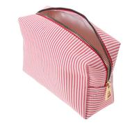 COMPUKAS Borsa da Toilette da Viaggio Donna Portatrucchi Resistente Graffi, Pieghevole, per Routine Quotidiane e Matrimoni, Grande Dimensione Rossa