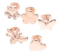 COMPUKAS Charms per Cinturino Orologio 5 Pezzi in Silicone Strass Piccoli e Leggeri Accessori Decorativi per Smartwatch da Donna per Regali e Occasioni Speciali