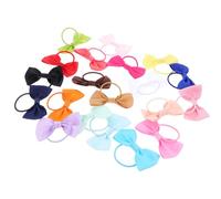 COMPUKAS Elastici per Chioma Bambina 20 Pezzi Fiocchi Colorati per Acconciature Fai da Te Decorativi e Festivi per Neonate Colore Casuale