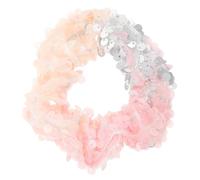 COMPUKAS Elastici per Chioma Paillettes a Due Colori Effetto Ondulato in Plastica e Poliestere, Prevengono la Trazione e Facilitano lo Styling per Feste e Compleanni