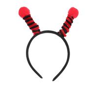 COMPUKAS Fascia per Chioma Accessorio Versatile e Confortevole Antenne Insetto Rossa in e Ferro per Feste e Performance di Halloween