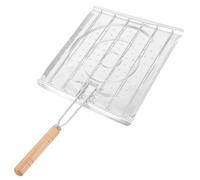COMPUKAS Griglia da Barbecue Pieghevole in Acciaio Inox, 1 Pezzo