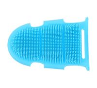 COMPUKAS Guanto da Bagno in Silicone Verde per Spazzola Massaggiante per Pulizia Profonda della Pelle e Facile Accesso alla Schiena Colore Casuale
