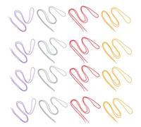 COMPUKAS Lacci Rotondi Colorati Poliestere per 20 Pezzi in Scarpe Sportive | Semplici e Moda, per Sneakers e Scarpe Casual, Misura 120cm Variazione 5-10cm Colore Casuale Stili multipli