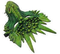 COMPUKAS Maschera da Drago Verde in Schiuma Pu Dettagli Delicati, Comoda da Indossare e Resistente al Colore, per Cosplay e Accessori per Feste di Carnevale Colore Casuale