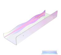 COMPUKAS Mensola da Muro in Acrilico Colorato per Organizzare Cosmetici e Libri Design Elegante e Resistente alle Macchie, per Stanza e Decorazione Contemporanea