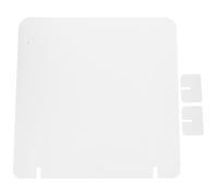 COMPUKAS Pannello Divisorio Antispruzzo per Scrivania in PVC 40x40 Cm Bordo Arrotondato, Schermo Privacy per Ufficio e Scuola, Resistente a Rottura e Usura, per Ristoranti e Aziende