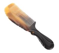 COMPUKAS Pettine in Corno di Bue per Massaggio Chioma Impugnatura Facile, Intaglio Artigianale, Forma Naturale, come Regalo per Cura Personale Colore Casuale