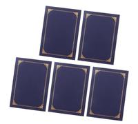 COMPUKAS Portadocumenti Cartaceo Blu 5 Pezzi in Carta per Proteggere Certificati di Cittadinanza e Matrimonio, Multiuso per Negozio e Decorazione