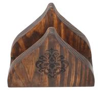 COMPUKAS Portatovaglioli da Tavolo in Legno Bordi Lisci senza Bave, Stile Rustico Semplice per Cena e Arredamento Rustico Farmhouse