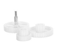 COMPUKAS Ricambi per tritacarne, ingranaggi per tritacarne, 3 pezzi, bianco, combinazione a denti multipli, adatti a ingredienti di diversa durezza, per cucina, montaggio facile