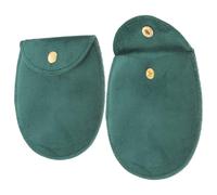 COMPUKAS Sacchetto Porta Orologio da Tasca per Conservare Orologi da Tasca 2 Pezzi Stile Retrò Verde, Portatile e Protegge da Graffi e Sporco