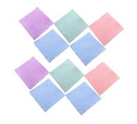 COMPUKAS Set 10 Panni Struccanti in Microfibra Ultrasoffice 25x25 Cm, Asciugamani Riutilizzabili per Viso Delicato, Morbidi e Resistenti, per Pulizia e Rimozione Trucco Colore Casuale