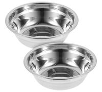 COMPUKAS Set 2 Ciotole in Acciaio Inossidabile per Mescolare Grande Capacità e Resistente per Uso in Cucina, Perfette per Insalate e Impasti