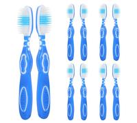 COMPUKAS Set da 10 Spazzolini da Denti Piccolo Manico Corto, Morbido Antiscivolo, Accessori per Pulizia in Carcere e Uso Speciale