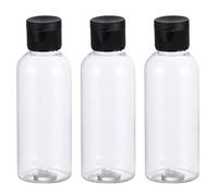 COMPUKAS Set da 30 Contenitori per Bagno da 80ml in Pet Trasparente Tappo a Chiusura a Farfalla, Portatile e Leggero per Viaggio e Borsa da Lavoro
