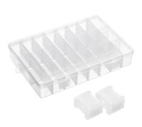 COMPUKAS Set da Cucito Custodia in Plastica per Organizzare Fili e 50 Pezzi di Piastre per Avvolgimento per Punto Croce e Lavori di Needlecraft