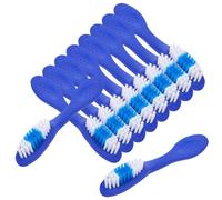 COMPUKAS Spazzolino da Denti per Prigione 10 Pezzi Setole Morbide Testa Grande Pulizia Profonda in Plastica e Nylon per Detenuti in Strutture Correzionali