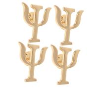 COMPUKAS Spille Psicologo in Lega 4 Pezzi Lettere Greche, Perfette per Feste della Mamma, Abbigliamento e Borse, Design Raffinato per Donne