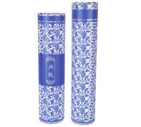 COMPUKAS Tubo Porta Pergamena in Carta Blu Design Raffinato e Pratico, Custodia per Opere Calligrafiche e Scroll di Varie Dimensioni, Protezione per Collezioni Preziose