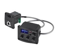 COMPUKAS Ukulele Pickup Piezo con Eq Equalizzatore e Sintonizzatore Digitale LCD Preamp Amplificatore ad Sensibilità per Accordatura Precisa in Rumorosi Accessorio Essenziale per Musicisti