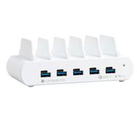 Compulocks Maclocks - Stazione di Ricarica USB a 5 Porte USB e USB-C da 150W - Multi-Protezione da Temperatura, Tensione e cortocircuito