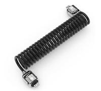 Compulocks Dual Head Coiled Cable Keyed Lock cavo di sicurezza Nero