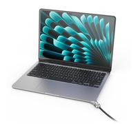 Compulocks Ledge Lock - Adattatore per MacBook Air 15" M2-M4 con lucchetto a chiave, colore: Argento
