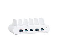 Compulocks Maclocks - Stazione di Ricarica USB a 5 Porte USB e USB-C da 150W - Multi-Protezione da Temperatura, Tensione e cortocircuito