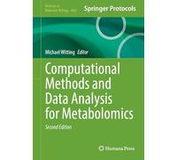 Computational Methods and Data Analysis for Metabolomics