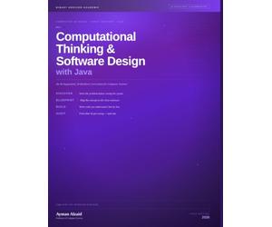 Computational Thinking and Software Design with Java
